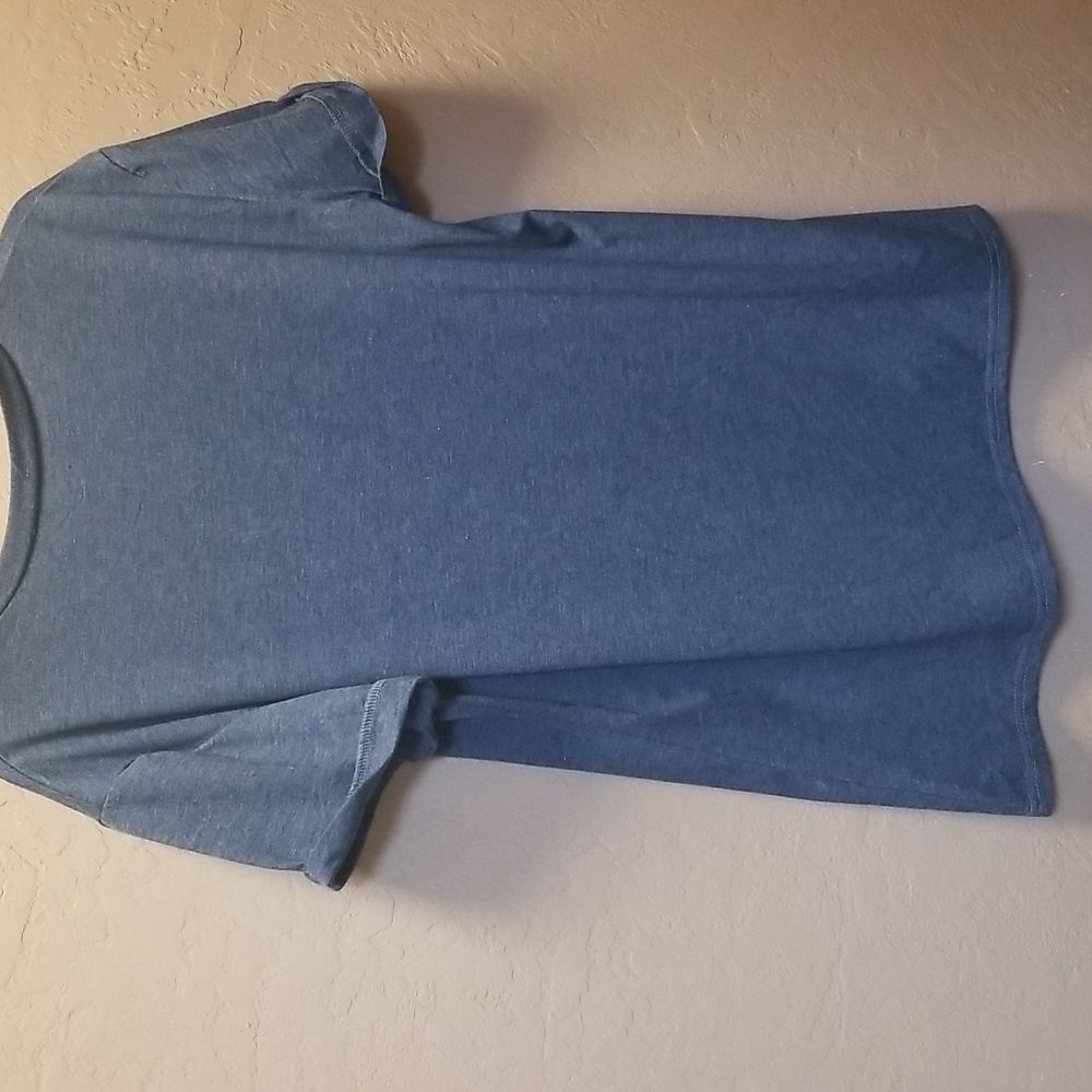 BROWN DENIM &CO AND UNMARKED BLUE GIRAFFE TEE, XL, GUC CL#8 - Picture 4 of 10